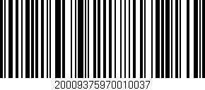 Código de barras (EAN, GTIN, SKU, ISBN): '20009375970010037'