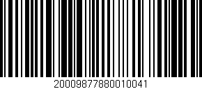 Código de barras (EAN, GTIN, SKU, ISBN): '20009877880010041'