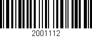 Código de barras (EAN, GTIN, SKU, ISBN): '2001112'