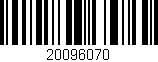 Código de barras (EAN, GTIN, SKU, ISBN): '20096070'