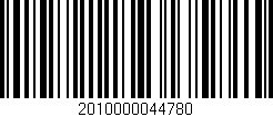 Código de barras (EAN, GTIN, SKU, ISBN): '2010000044780'