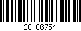 Código de barras (EAN, GTIN, SKU, ISBN): '20106754'