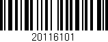 Código de barras (EAN, GTIN, SKU, ISBN): '20116101'