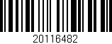 Código de barras (EAN, GTIN, SKU, ISBN): '20116482'