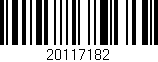 Código de barras (EAN, GTIN, SKU, ISBN): '20117182'