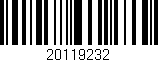 Código de barras (EAN, GTIN, SKU, ISBN): '20119232'