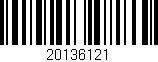 Código de barras (EAN, GTIN, SKU, ISBN): '20136121'
