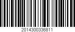 Código de barras (EAN, GTIN, SKU, ISBN): '2014300336811'