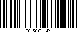 Código de barras (EAN, GTIN, SKU, ISBN): '2015CCL/4X'