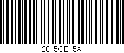 Código de barras (EAN, GTIN, SKU, ISBN): '2015CE/5A'