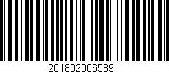 Código de barras (EAN, GTIN, SKU, ISBN): '2018020065891'
