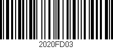 Código de barras (EAN, GTIN, SKU, ISBN): '2020FD03'