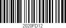 Código de barras (EAN, GTIN, SKU, ISBN): '2020FD12'