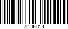 Código de barras (EAN, GTIN, SKU, ISBN): '2020FD28'