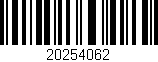 Código de barras (EAN, GTIN, SKU, ISBN): '20254062'