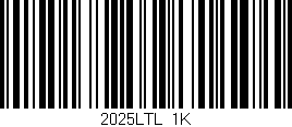 Código de barras (EAN, GTIN, SKU, ISBN): '2025LTL/1K'