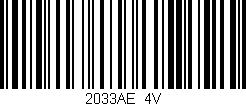 Código de barras (EAN, GTIN, SKU, ISBN): '2033AE/4V'