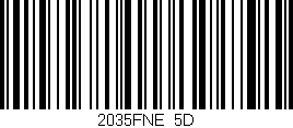 Código de barras (EAN, GTIN, SKU, ISBN): '2035FNE/5D'