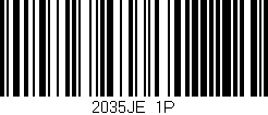 Código de barras (EAN, GTIN, SKU, ISBN): '2035JE/1P'