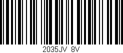 Código de barras (EAN, GTIN, SKU, ISBN): '2035JV/8V'