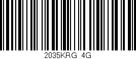 Código de barras (EAN, GTIN, SKU, ISBN): '2035KRG/4G'