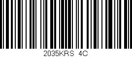 Código de barras (EAN, GTIN, SKU, ISBN): '2035KRS/4C'