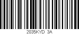 Código de barras (EAN, GTIN, SKU, ISBN): '2035KYD/3A'