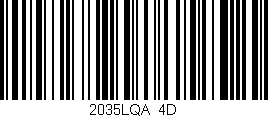 Código de barras (EAN, GTIN, SKU, ISBN): '2035LQA/4D'