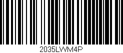 Código de barras (EAN, GTIN, SKU, ISBN): '2035LWM4P'