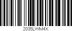 Código de barras (EAN, GTIN, SKU, ISBN): '2035LWM4X'