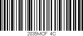 Código de barras (EAN, GTIN, SKU, ISBN): '2035MCF/4C'