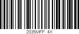 Código de barras (EAN, GTIN, SKU, ISBN): '2035MFF/4X'