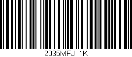 Código de barras (EAN, GTIN, SKU, ISBN): '2035MFJ/1K'