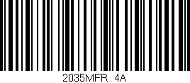 Código de barras (EAN, GTIN, SKU, ISBN): '2035MFR/4A'