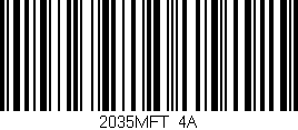 Código de barras (EAN, GTIN, SKU, ISBN): '2035MFT/4A'