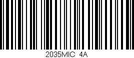 Código de barras (EAN, GTIN, SKU, ISBN): '2035MIC/4A'