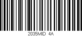 Código de barras (EAN, GTIN, SKU, ISBN): '2035MID/4A'