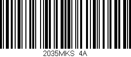 Código de barras (EAN, GTIN, SKU, ISBN): '2035MKS/4A'