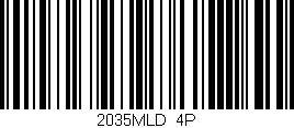 Código de barras (EAN, GTIN, SKU, ISBN): '2035MLD/4P'