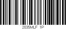 Código de barras (EAN, GTIN, SKU, ISBN): '2035MLF/1P'