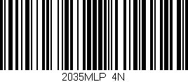 Código de barras (EAN, GTIN, SKU, ISBN): '2035MLP/4N'