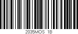 Código de barras (EAN, GTIN, SKU, ISBN): '2035MOS/1B'