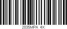 Código de barras (EAN, GTIN, SKU, ISBN): '2035MPA/4X'