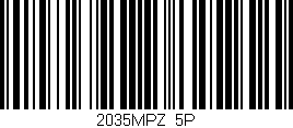 Código de barras (EAN, GTIN, SKU, ISBN): '2035MPZ/5P'