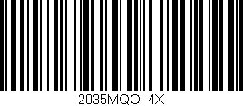 Código de barras (EAN, GTIN, SKU, ISBN): '2035MQO/4X'