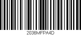 Código de barras (EAN, GTIN, SKU, ISBN): '2036MFPA4D'