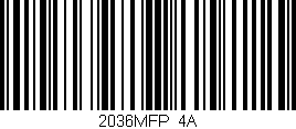 Código de barras (EAN, GTIN, SKU, ISBN): '2036MFP/4A'