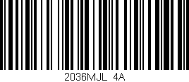 Código de barras (EAN, GTIN, SKU, ISBN): '2036MJL/4A'