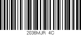 Código de barras (EAN, GTIN, SKU, ISBN): '2036MJR/4C'