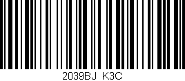 Código de barras (EAN, GTIN, SKU, ISBN): '2039BJ/K3C'